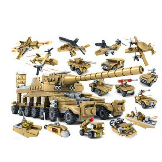 Bộ lego 16 in 1 - mô hình xe tăng