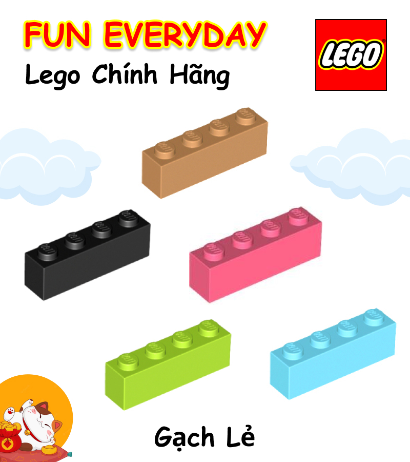 Gạch lẻ lego 3010 brick 1 x 4