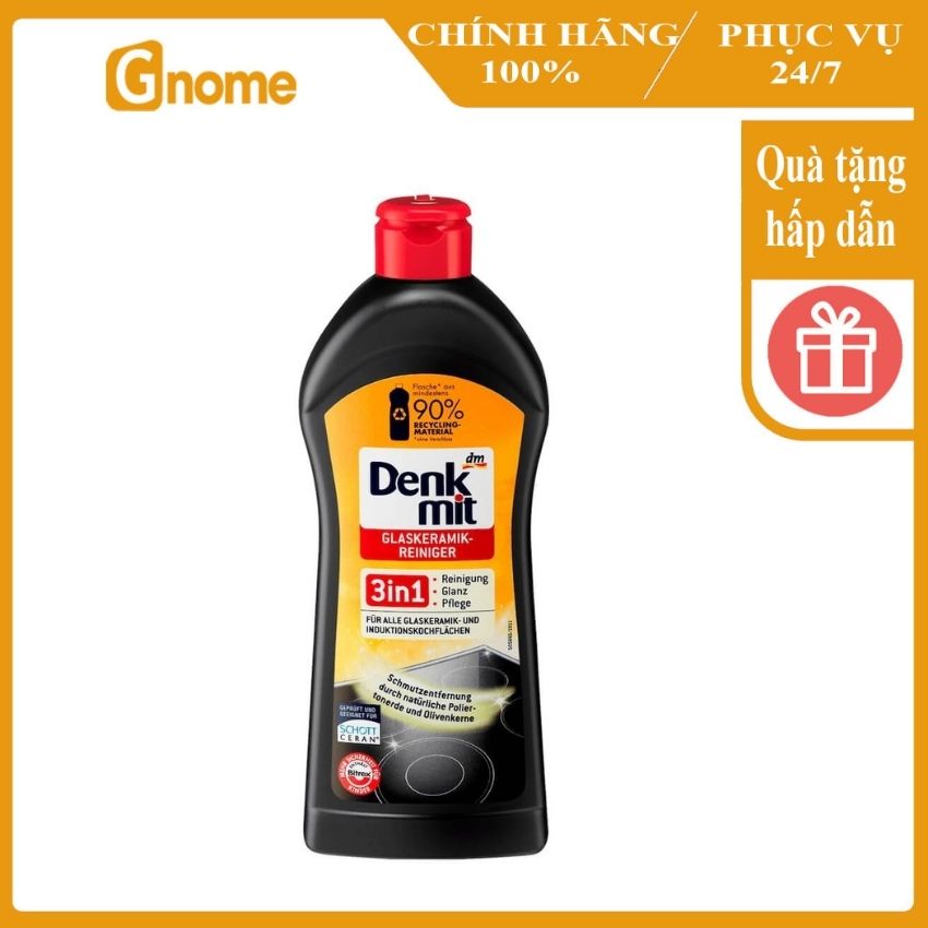 Dung dịch vệ sinh bếp từ Denkmit làm sạch các vết bẩn cứng đầu sáng bóng bề mặt bếp an toàn hiệu quả mà ko gây hại bề mặt bếp