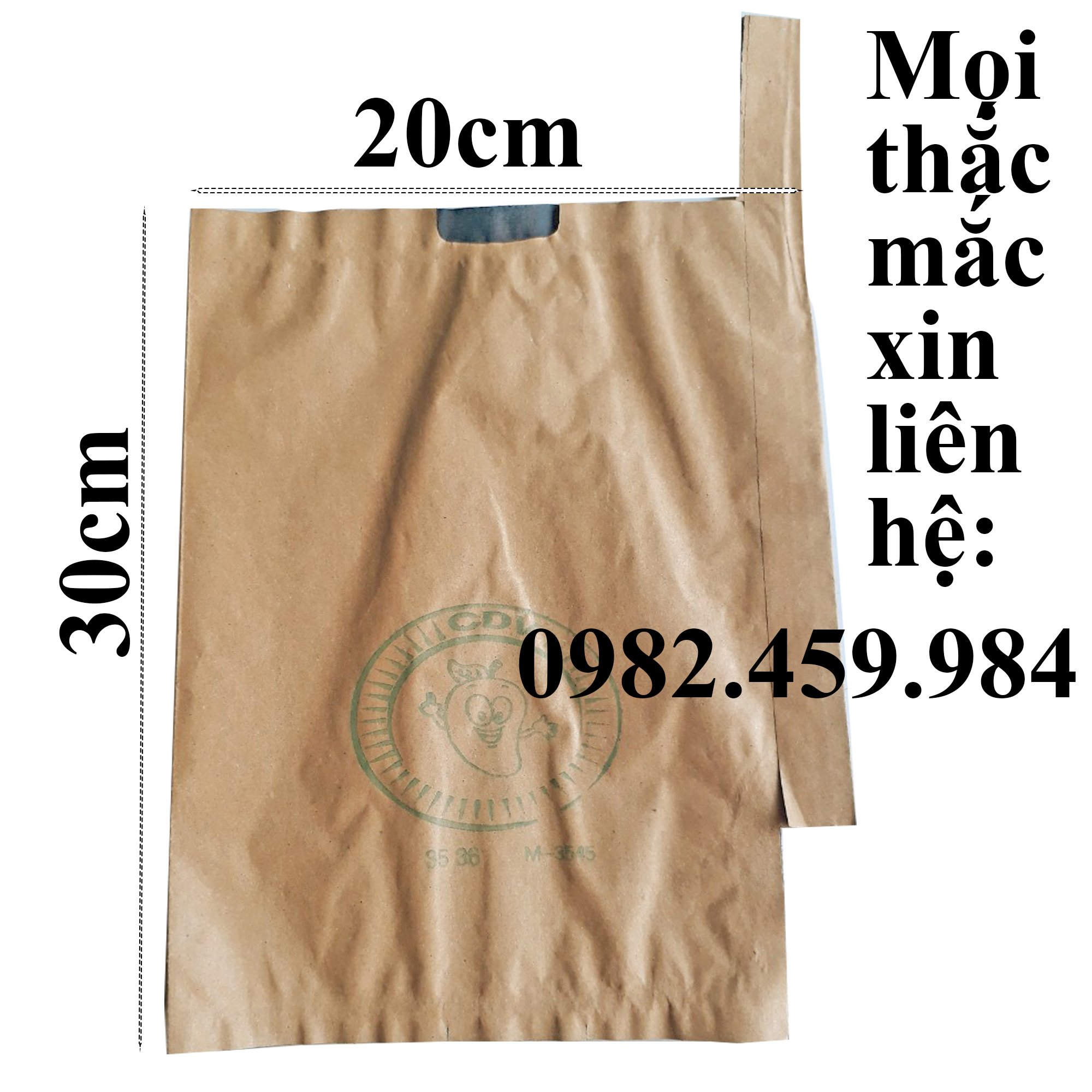 COMBO 50 TÚI BAO XOÀI GIẤY VÀNG 2 LỚP (20X30cm)