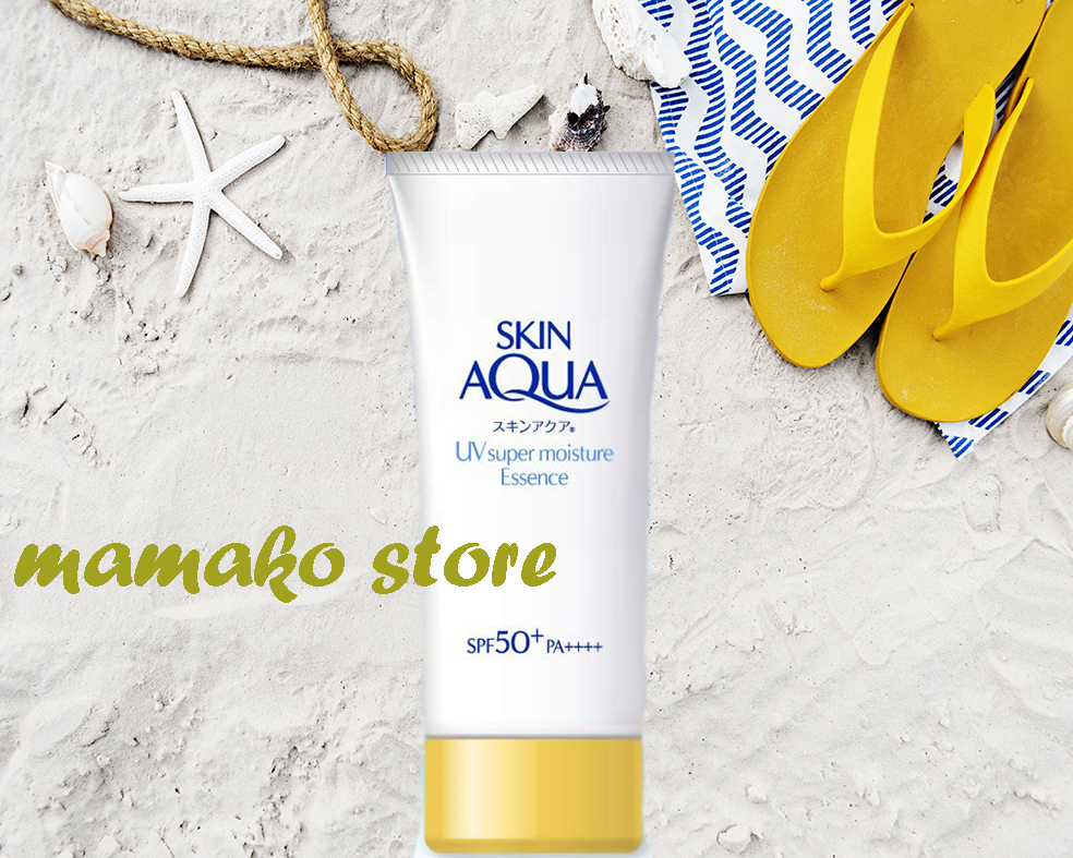[HCM](nắp vàng)Kem chống nắng Ro.h.to Skin Aqua UV Super Moisture Essence Beauty Liquid UV Sunscreen Unscented 80g SPF50 + / PA ++++