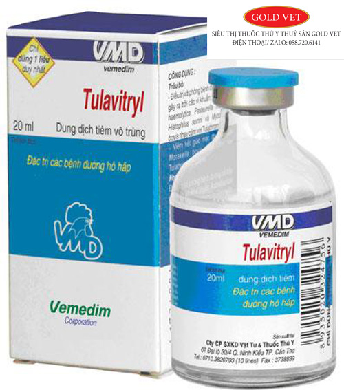 [GIÁ RẺ] Tulavitryl VMD [20 ml]  hô hấp trên trâu, bò, heo
