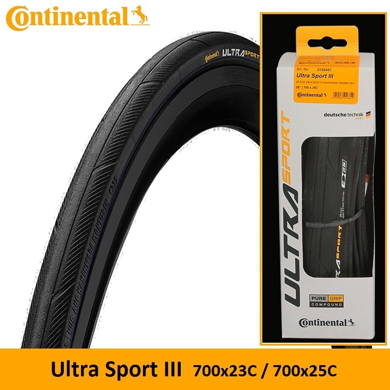 Lốp Xe Đạp Continental Ultra Sport 3 Size 700x 23C 25C 28C Tanh Mềm