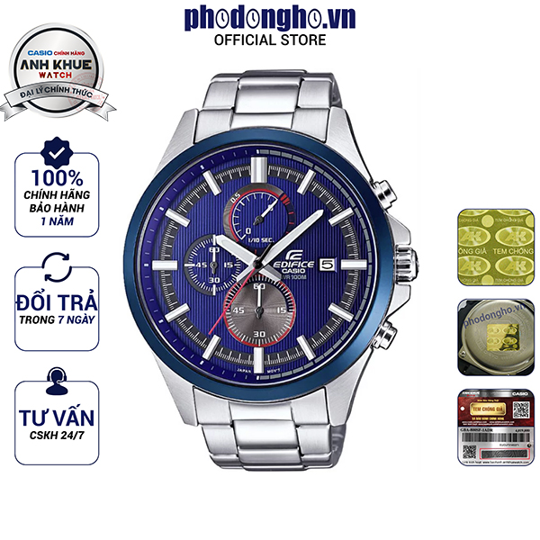 Đồng hồ edifice chính hãng casio anh khuê efv-520rr-2avudf