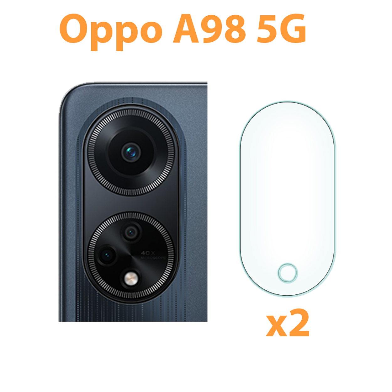 Bộ 2 cường lực dẻo camera oppo a98 5g