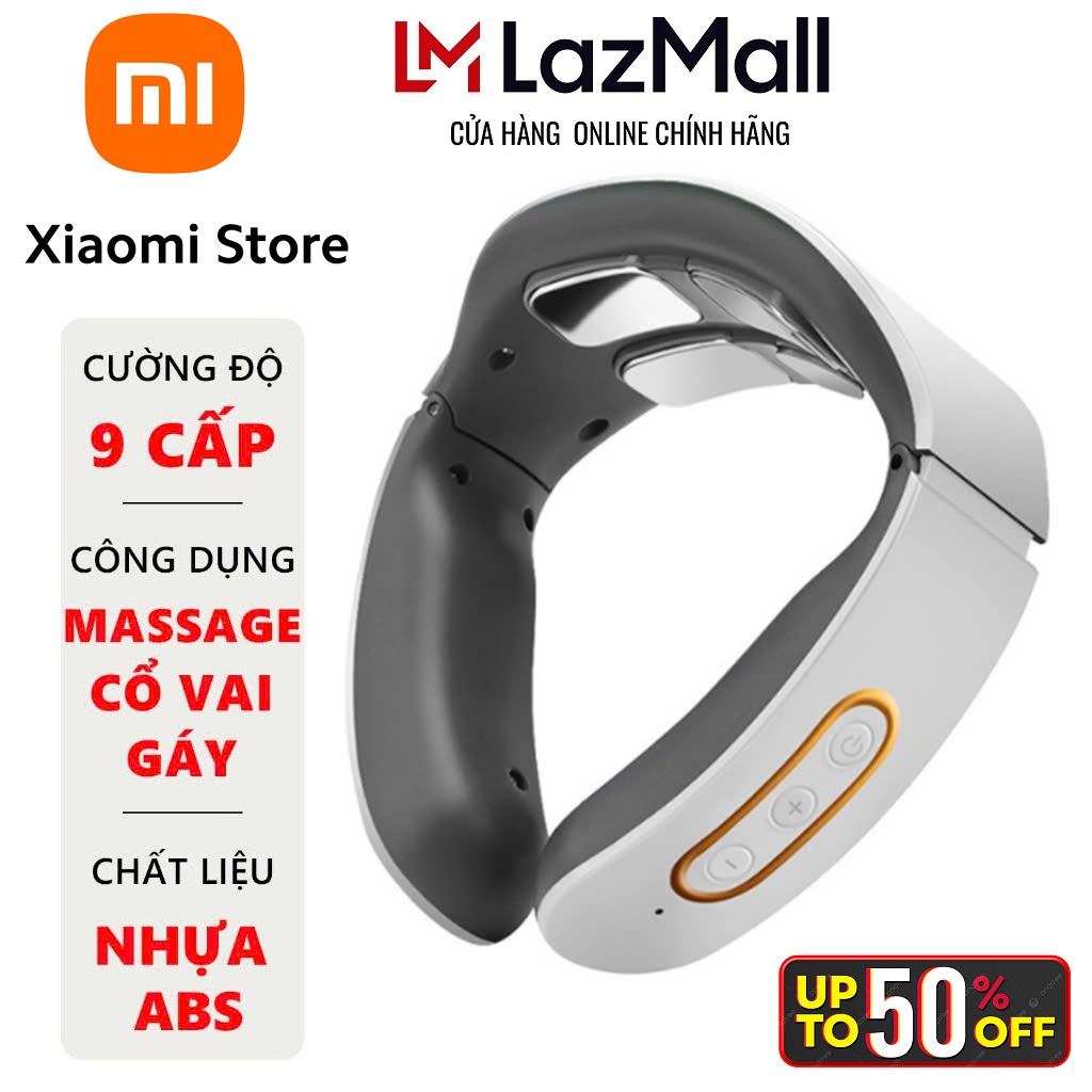 Công Nghệ Xiaomi Giá Hời LazMall Máy Massage Cổ Vai Gáy Thông Minh, Có Chườm Nóng 42 Độ C, 4 Đầu Tiếp Xúc, 6 Chế Độ Mát Xa, 9 Cường Độ Làm Giảm Đau Nhức Cổ, Mỏi Vai, Giải Phóng Căng Thẳng Cơ Thể Để Thư Giãn Sâu.