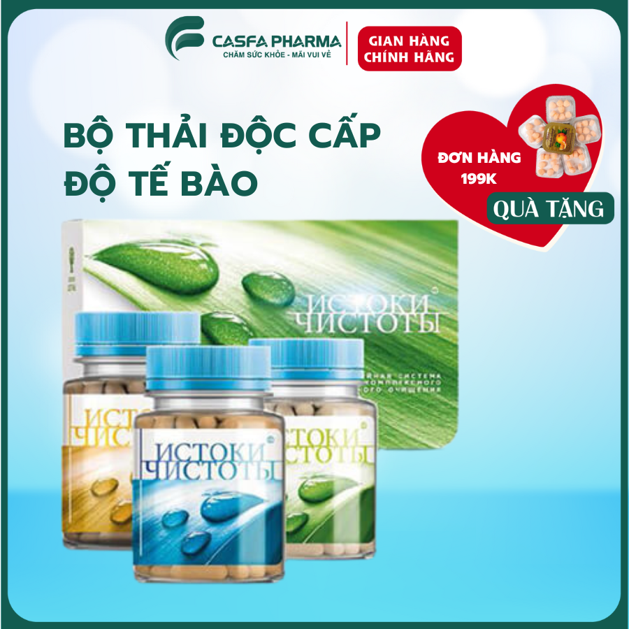 Bộ 3 thanh lọc thải độc Siberian Renaissance Triple Set, 3 lọ - 180 viên
