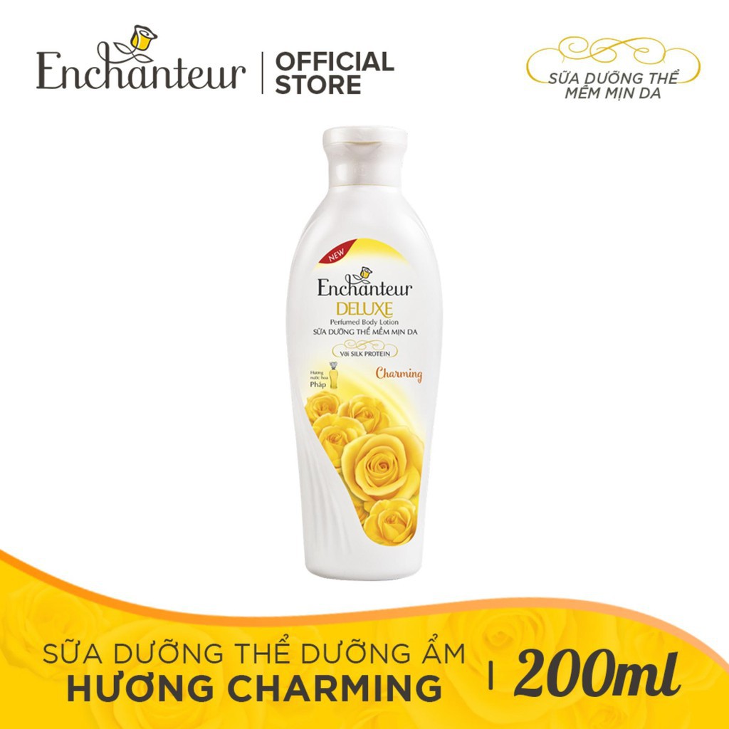 Sữa dưỡng thể enchanteur charming dưỡng ẩm mềm mịn - 200g
