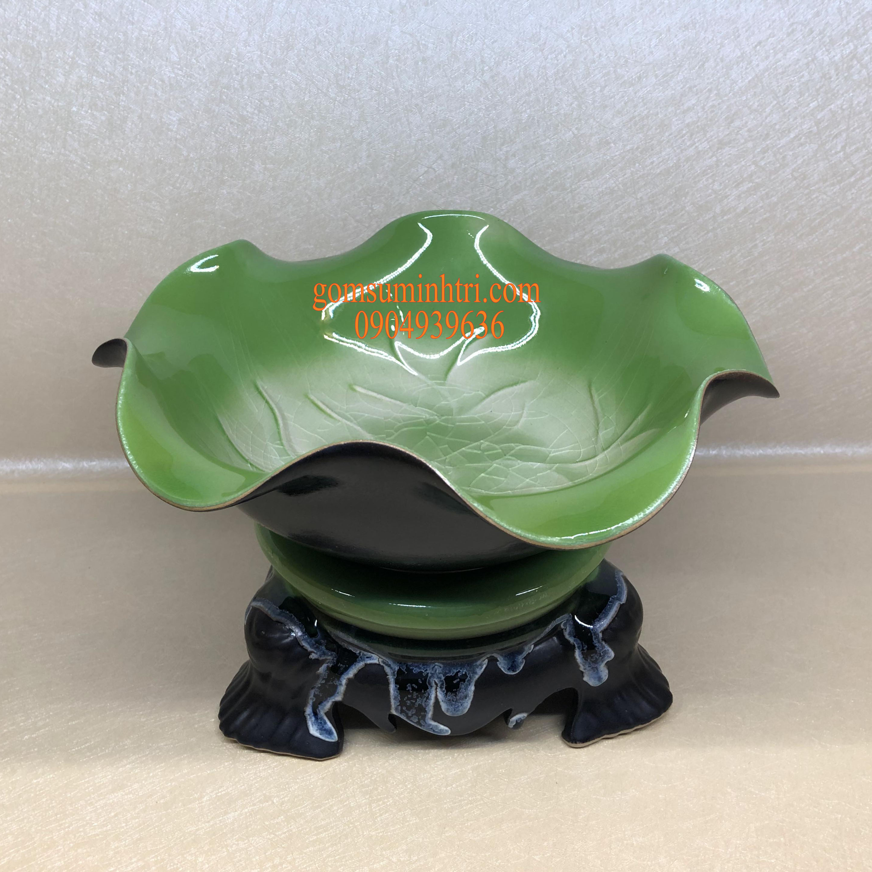 Bát tụ thủy đường kính 26cm kèm chân kê