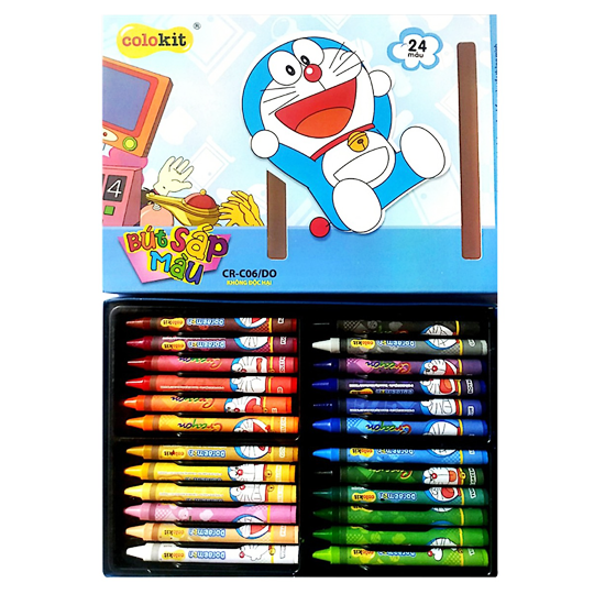 Sáp 24 màu Doremon