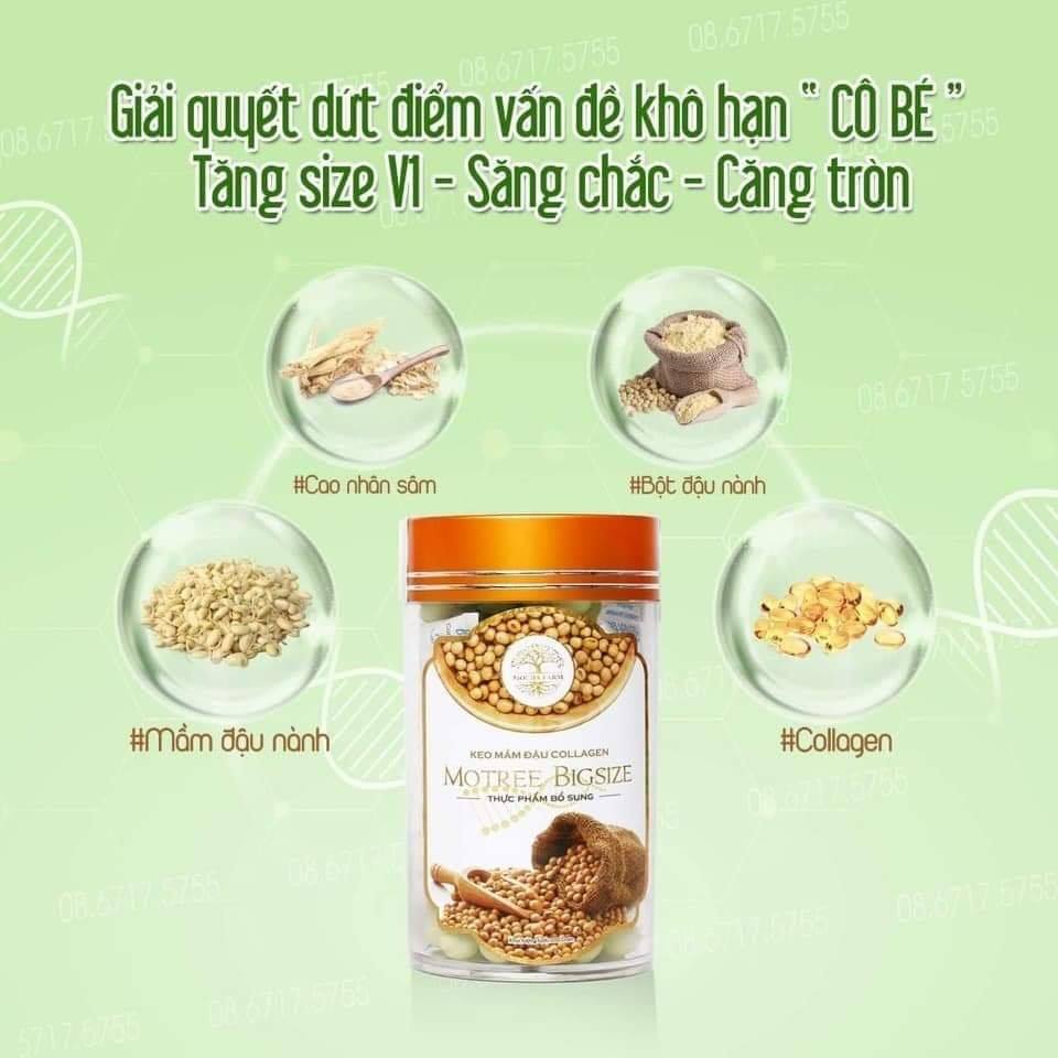 [HCM]KẸO MẦM ĐẬU NÀNH TĂNG VÒNG 1 MOTREE BIGSIZE