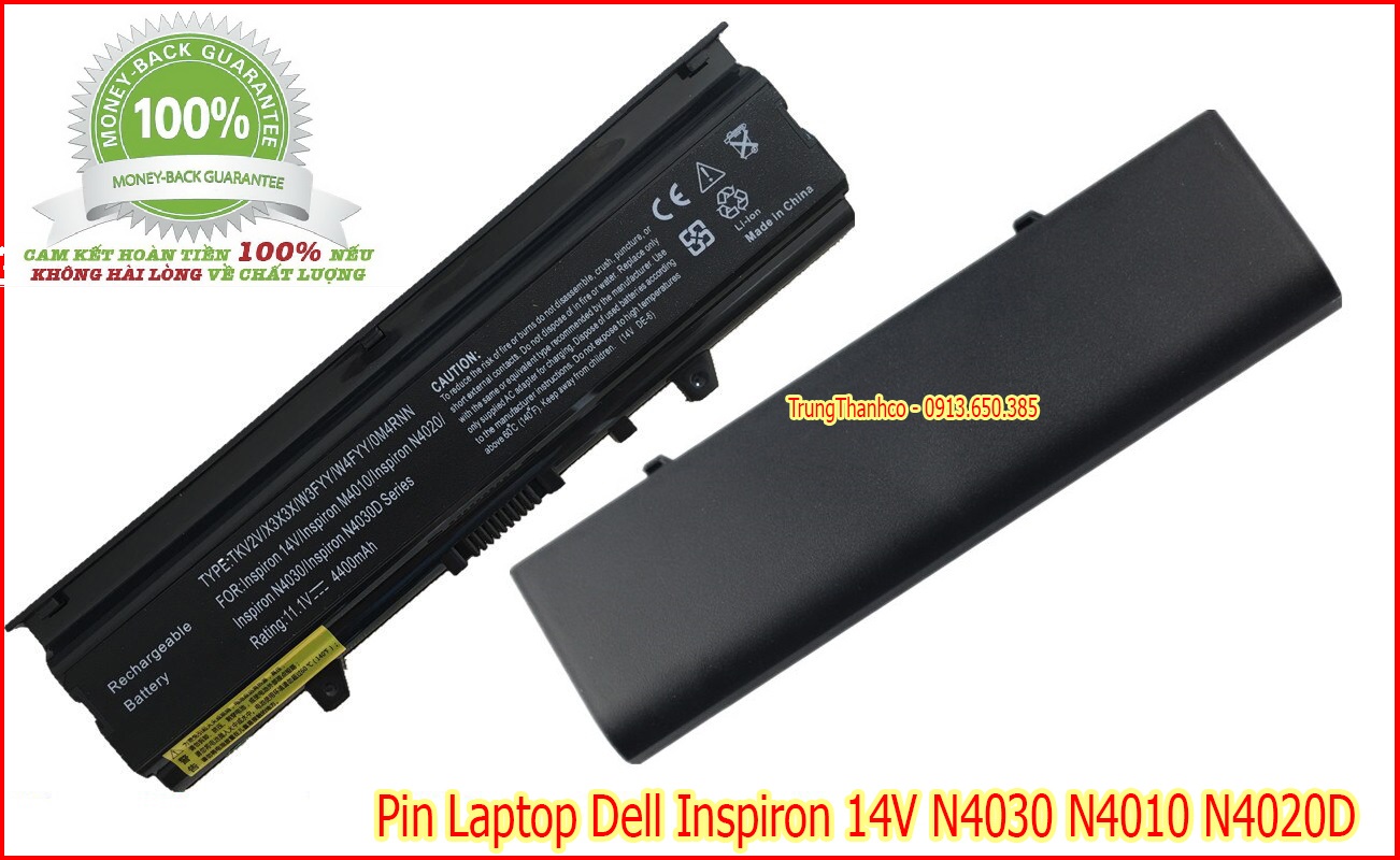 Pin laptop dell inspiron 14v n4030 n4010 n4020d