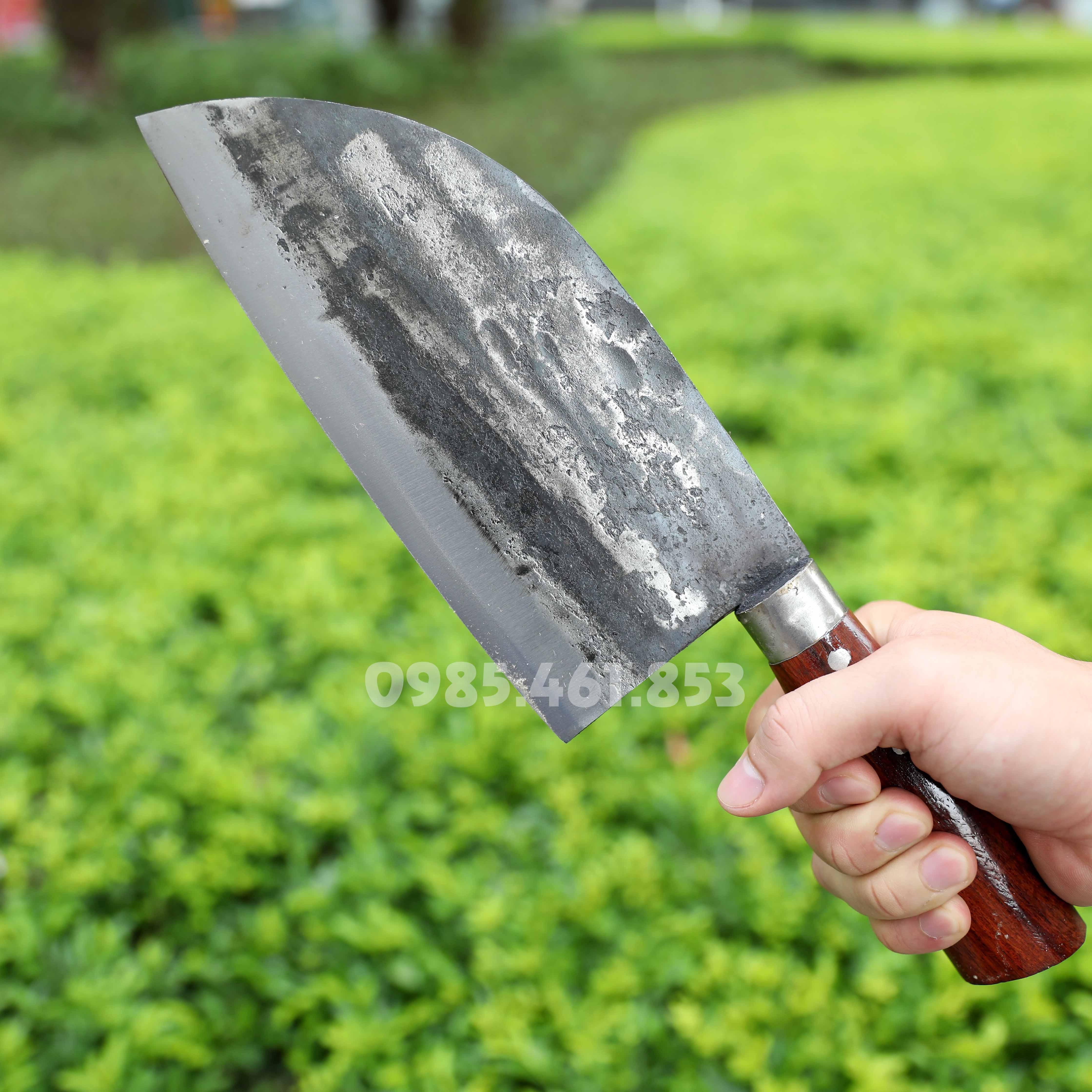 Dao thép nhíp dân tộc chặt gà vịt, xương - Mộc Nhiên