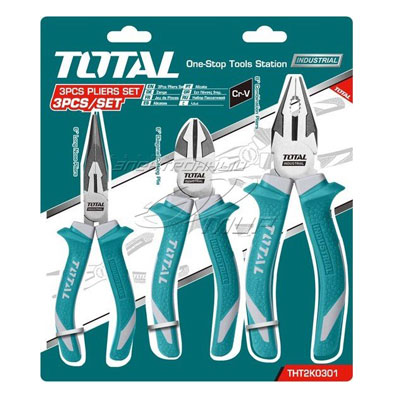 Bộ 3 kìm răng cắt nhọn total tht2k0301
