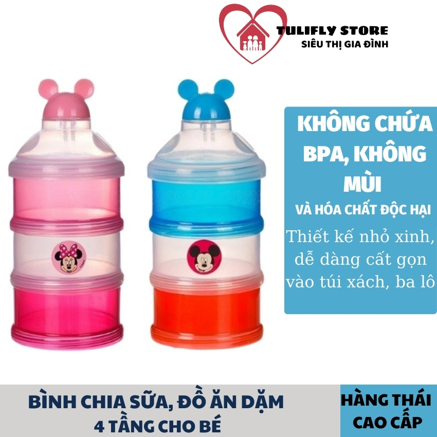 🍒 NK THÁI LAN 🍒 Hộp chia sữa thức ăn dặm made in Thailan cao cấp - không BPA an toàn cho bé, bình chia sữa, hộp chia thức ăn cho bé, khay chia thức ăn , hộp chia đồ ăn dặm cho bé, Tulifly Store