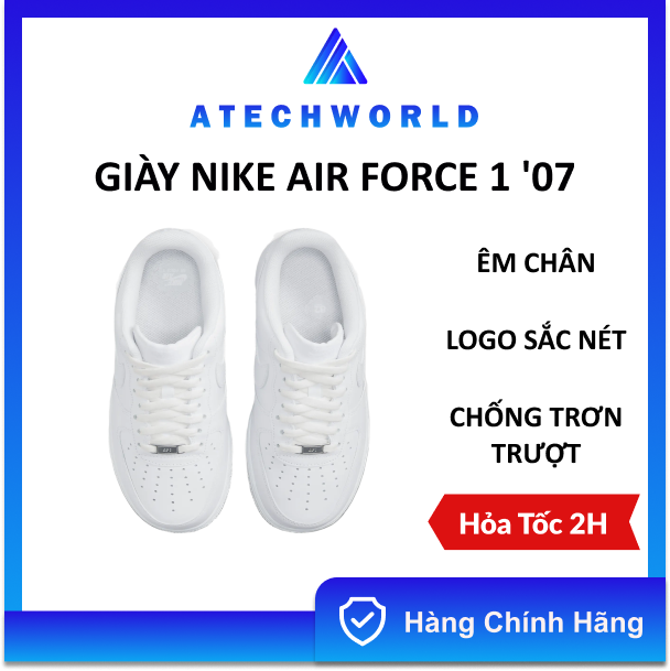 Giày nike air force 1 '07 fullbox authentic - hàng chính hãng - có xuất vat