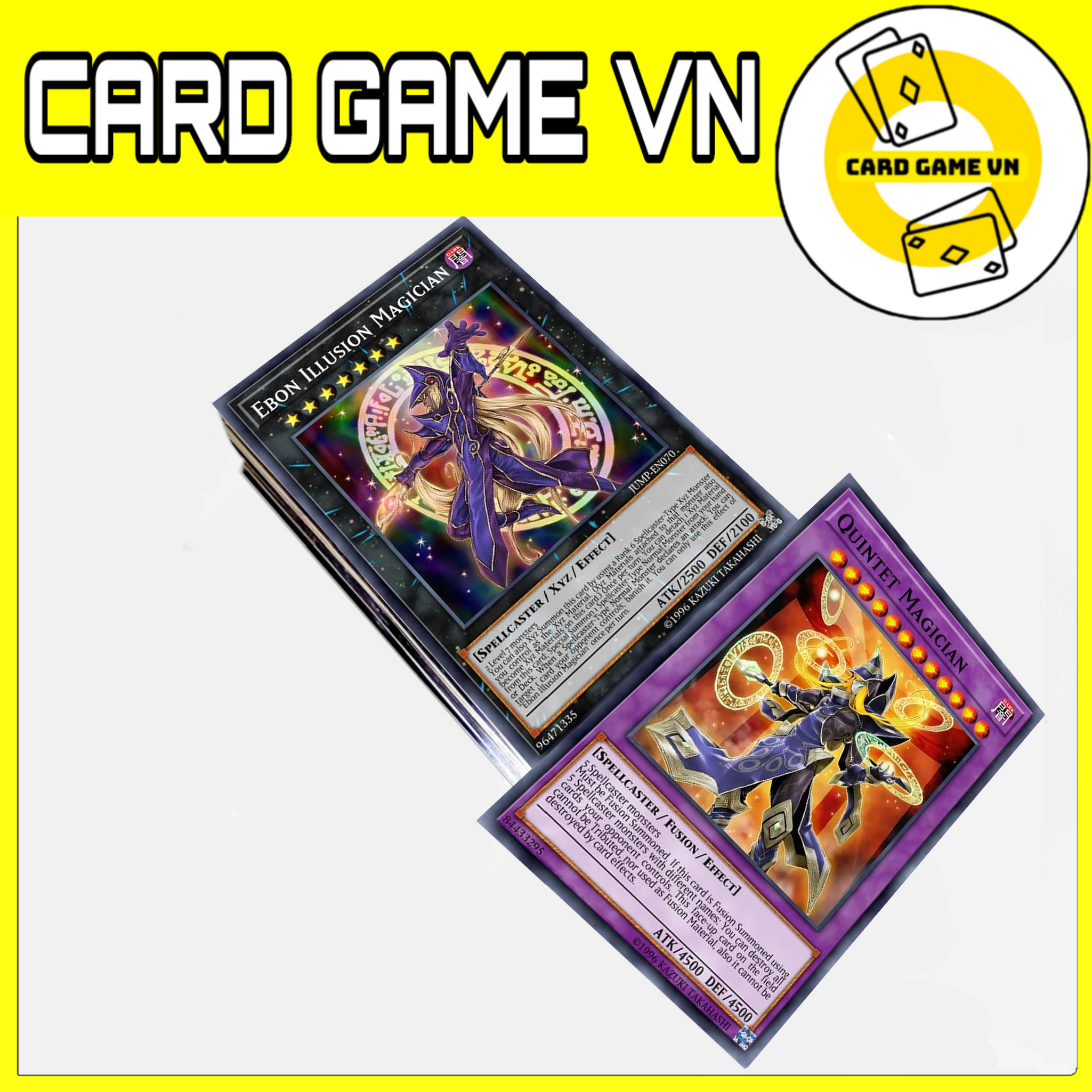 Bài yugioh - bộ 54 lá bài dark magician – platinum master duel deck - card game vn