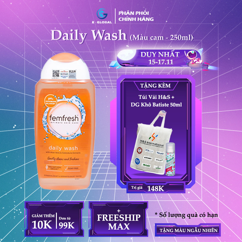 Dung Dịch Vệ Sinh Phụ Nữ Femfresh Daily Intimate Wash 250ml - Daily Wash