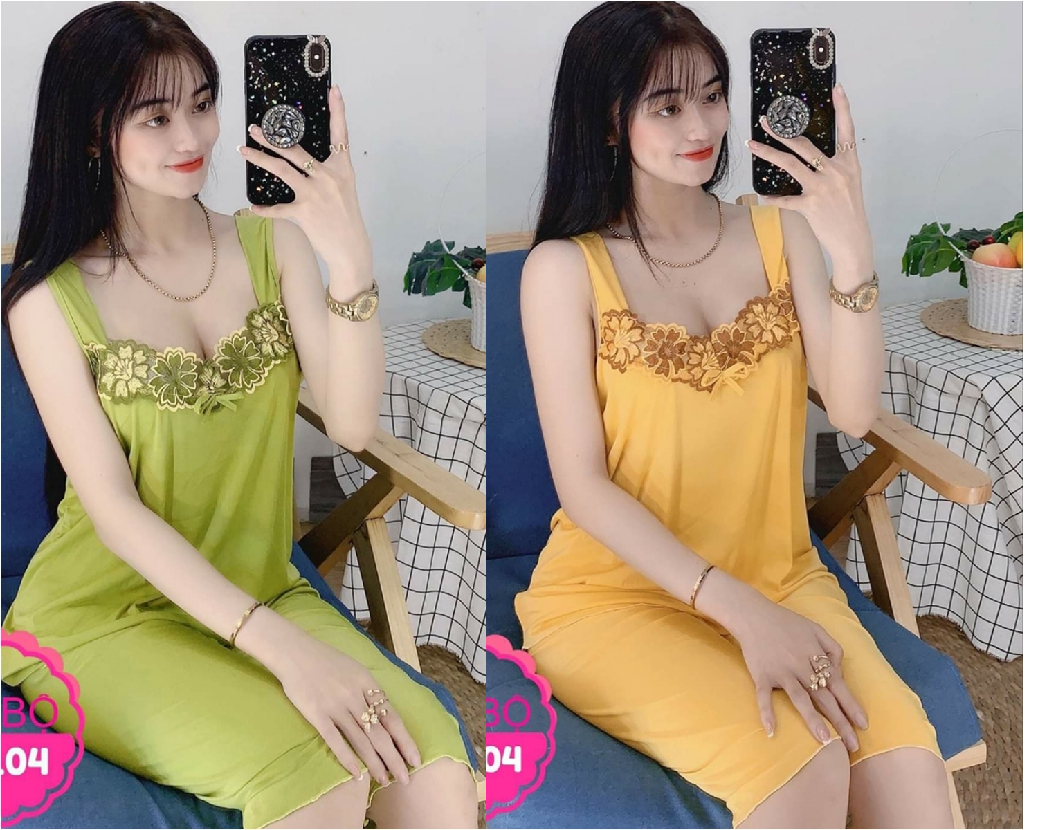 Đồ bộ lửng nữ mặc nhà - m37