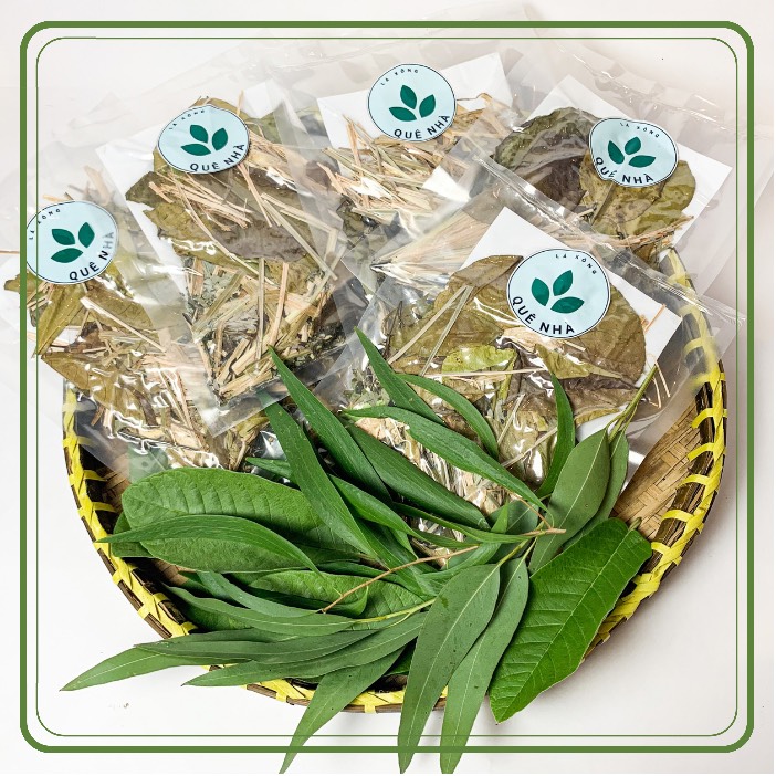 [FARMVILL] [Chỉ Giao HCM] - Combo 5 Gói Lá thảo dược phơi khô giải cảm, xông hơi toàn thân - Bịch 100g - Hút chân không