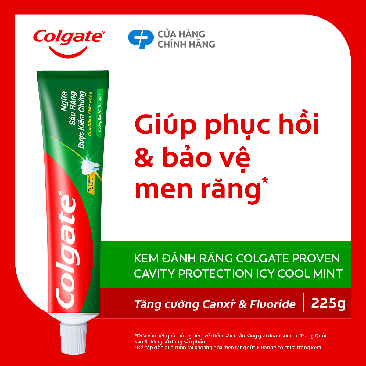 Kem đánh răng Colgate ngừa sâu răng răng chắc khỏe 225g/tuýp