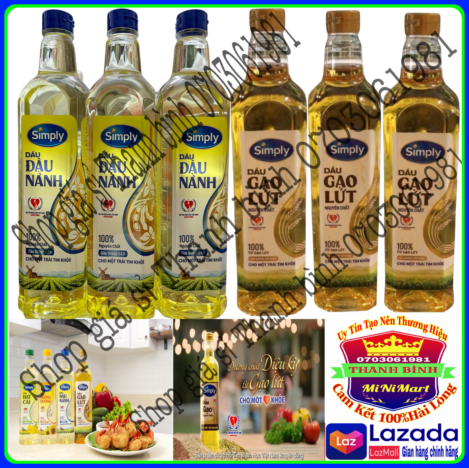 Dầu ăn đậu nành simply 1l