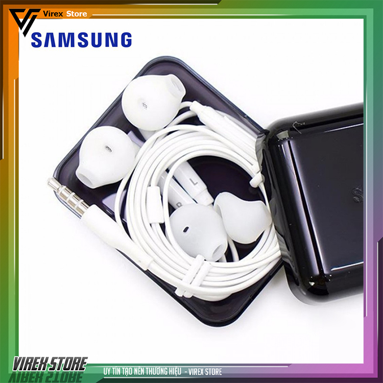 Tai nghe samsung s7 s7 edge chính hãng theo máy chân tròn 3.5mm đàm thoại nghe nhạc