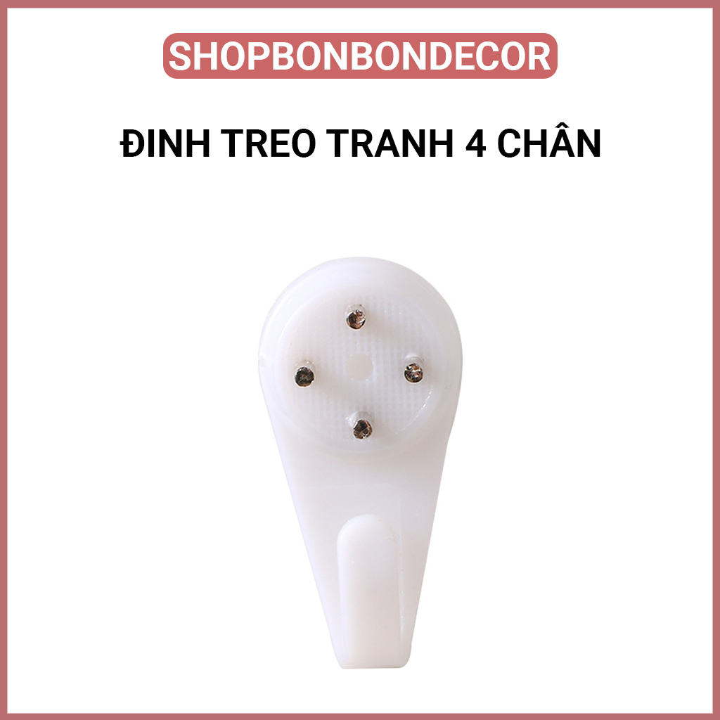 Đinh Treo Tranh 4 Chân, treo ảnh và đồng hồ treo tường