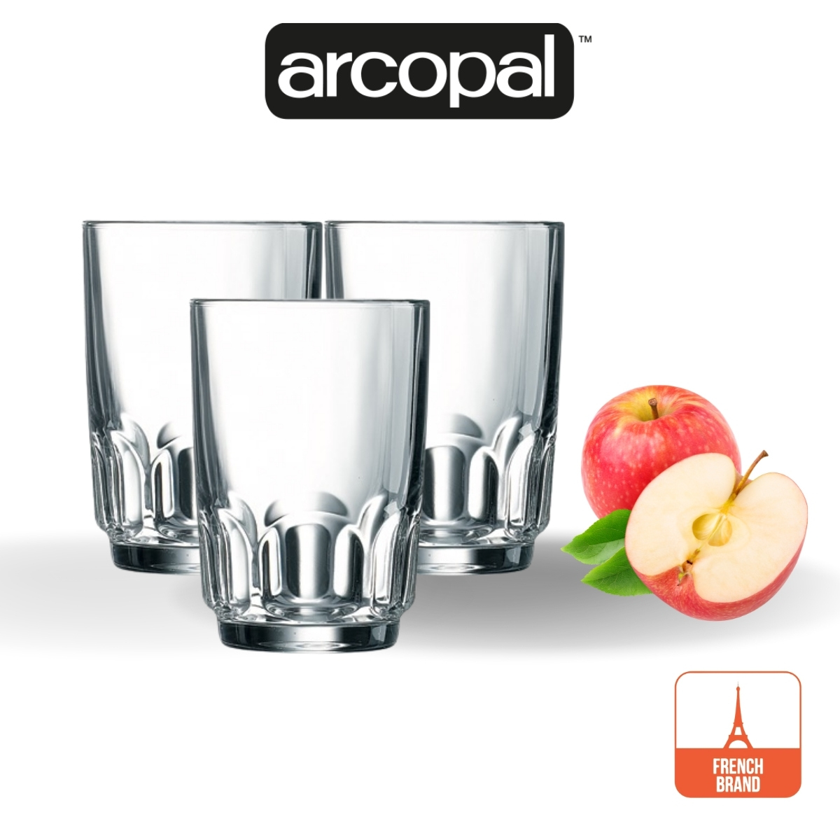 Bộ 6 ly thuỷ tinh cường lực arcopal roc 270ml - arlyl4989