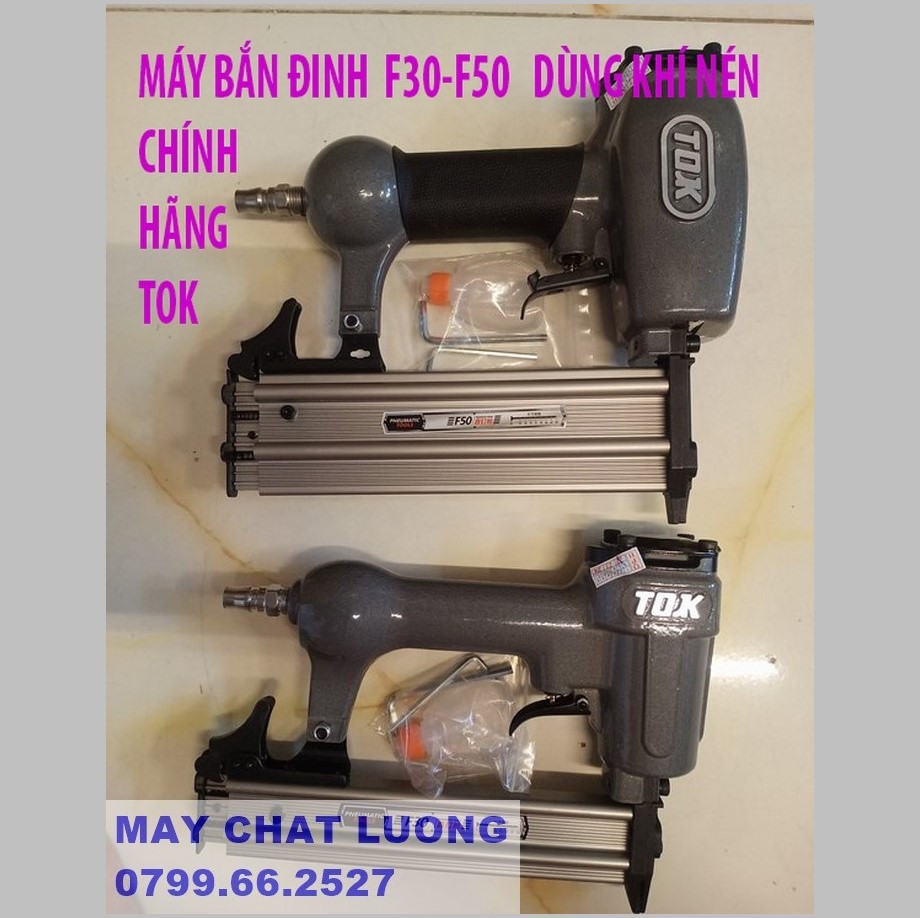 MÁY BẮN ĐINH GỖ  F30 – F50  JOK  DÙNG KHI NÉN, dùng hơi