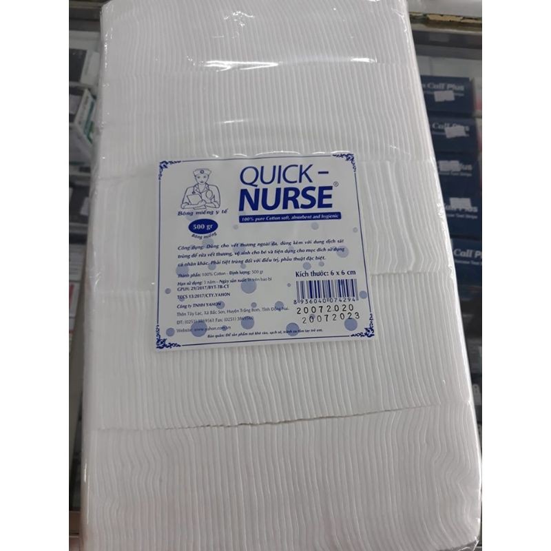 Bông Tẩy Trang, Vệ Sinh Da Tiệt Trùng Quick-Nurse