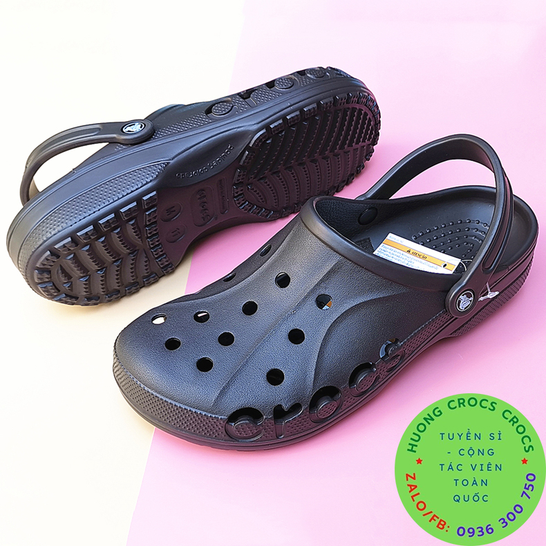Dép sục nhựa đi mưa crocs baya classic cho cả nam và nữ màu xanh navy