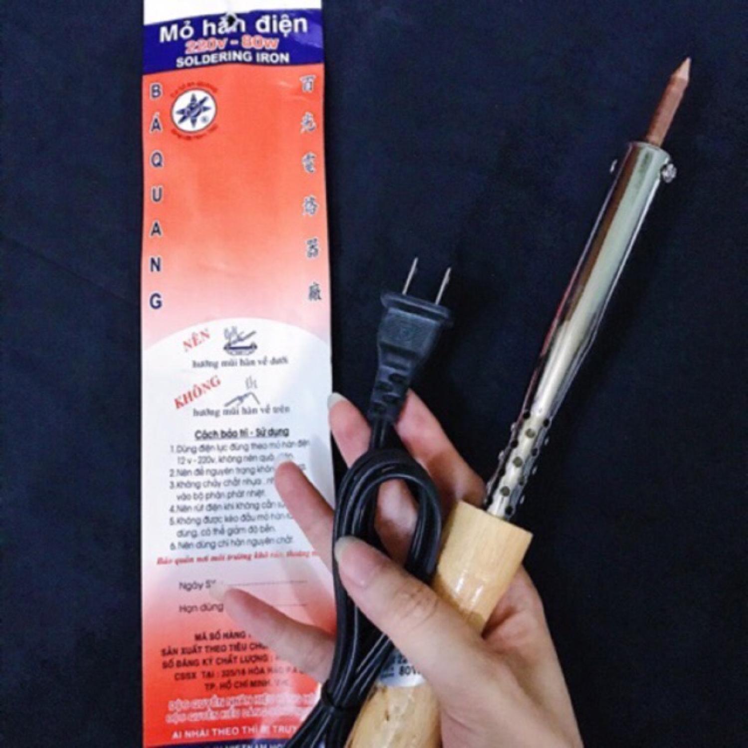 Mỏ hàn điện cán gỗ cao cấp - Bá Quang