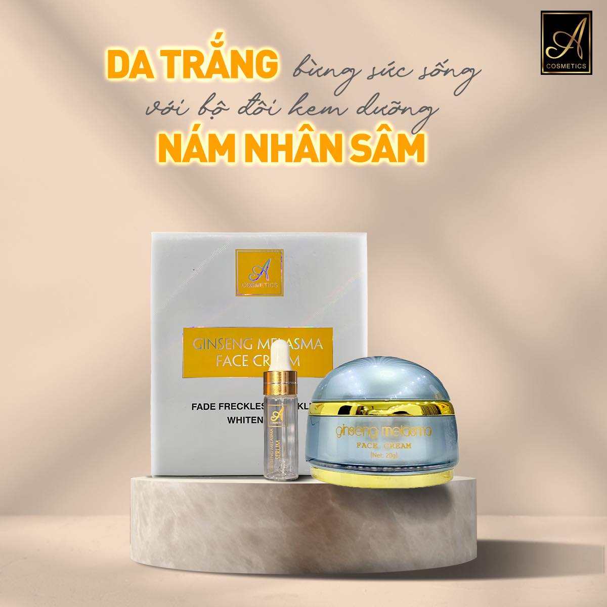 Kem face nám nhân sâm a cosmetics - chính hãng phương anh