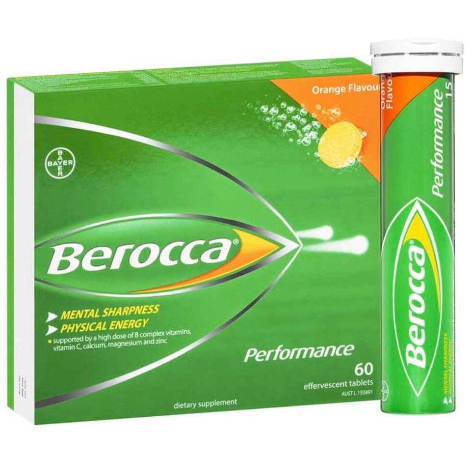 Viên sủi Berocca của Úc vị Cam Truyền Thống