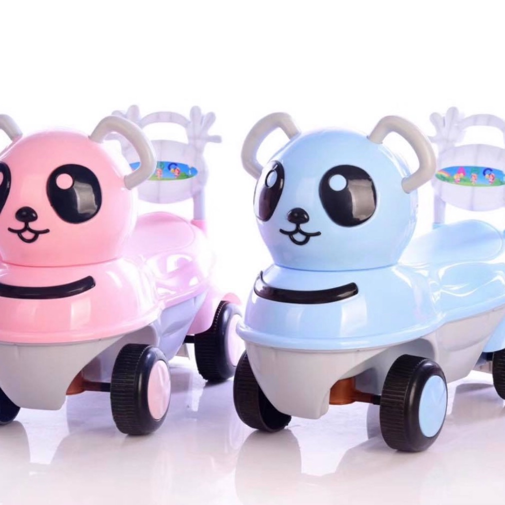 Xe chòi chân gấu trúc - có nhạc đèn- tựa lưng