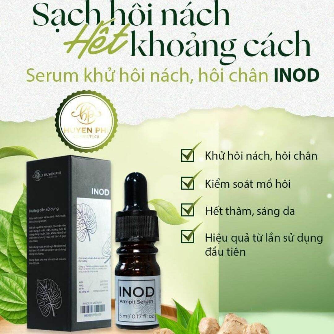 Serum Khử Mùi Hôi Nách INOD Huyền Phi, Khử Mùi Hôi Chân , Mùi Cơ Thể , Giảm Thâm, Khô thoáng giảm thâm hôi hương thơm tự nhiên