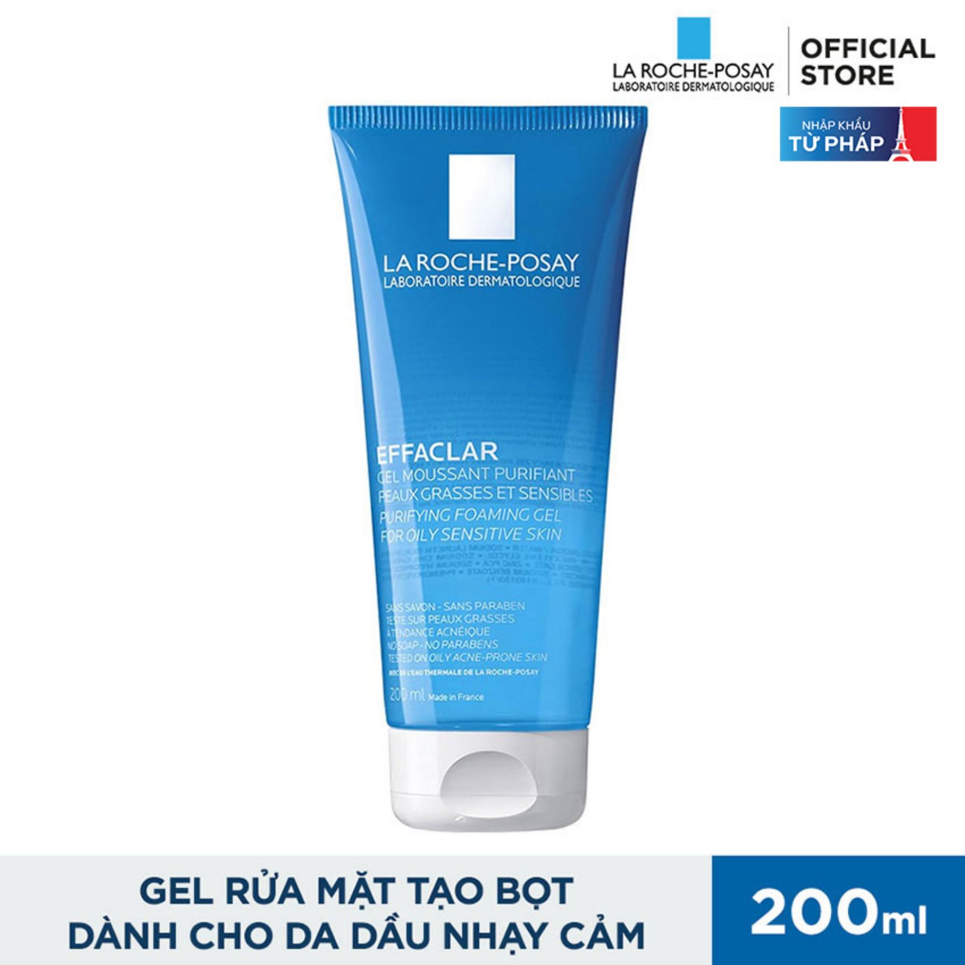 La Roche-Posay - Gel Rửa Mặt Tạo Bọt Cho Da Dầu Nhạy Cảm Effaclar Purifying Foaming Gel 200ml