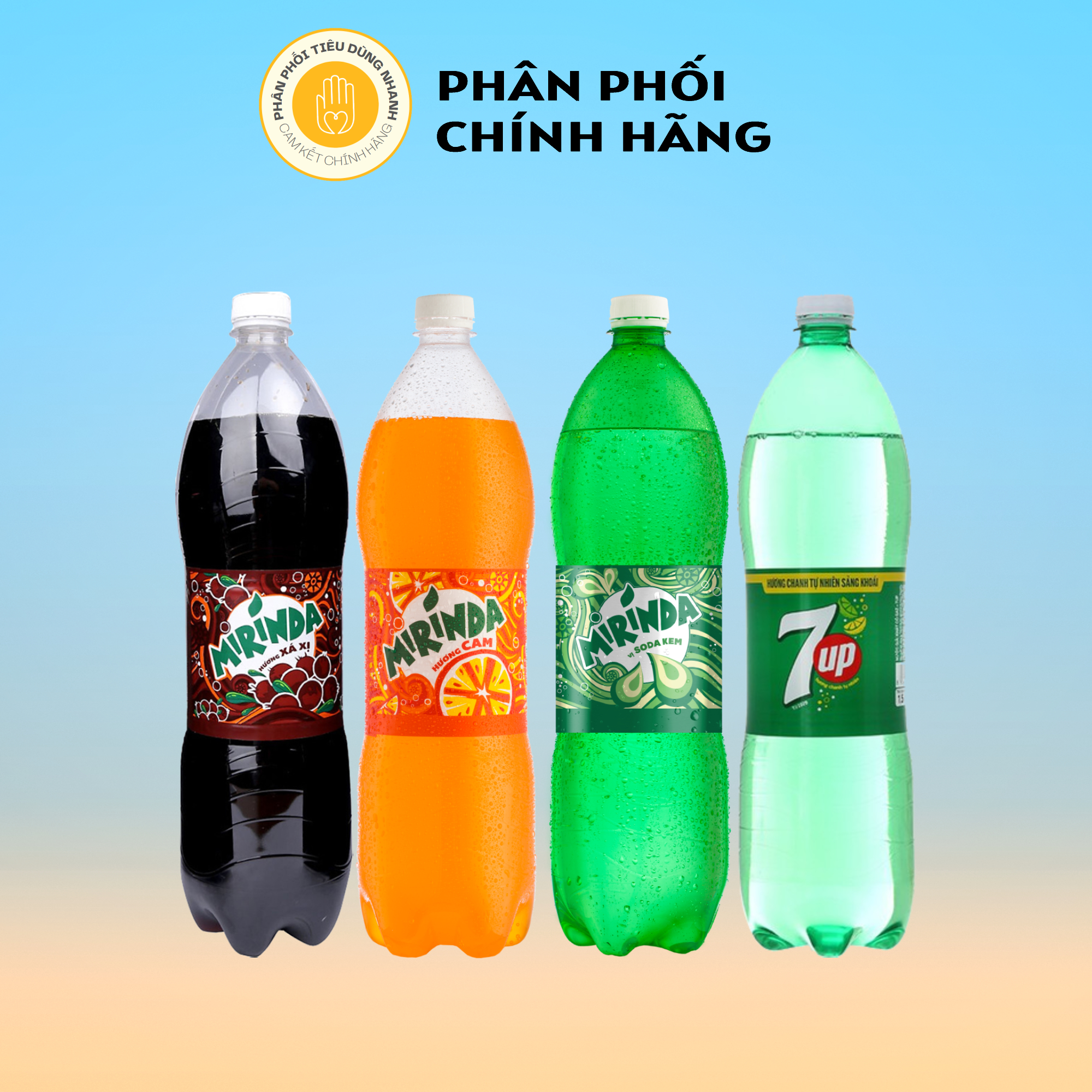 Nước Ngọt Giải Khát Mirinda/ 7 Up Chai 1.5L