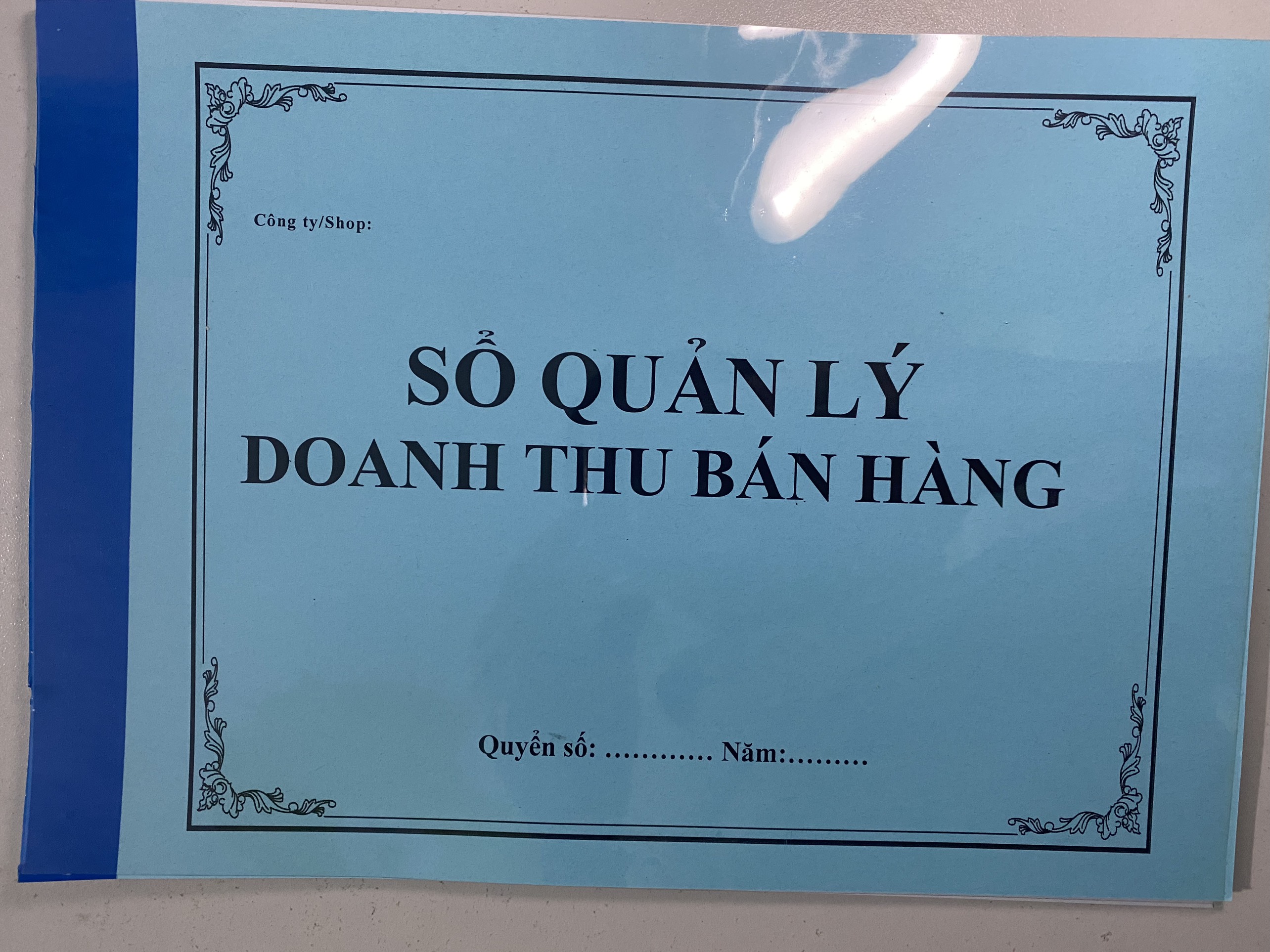 Sổ quản lý doanh thu bán hàng - giấy a4 100 trang - 60 trang loại đẹp