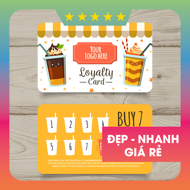 500 cái in theo yêu cầu - Danh thiếp - Thẻ tích điểm - Namecard - card visit