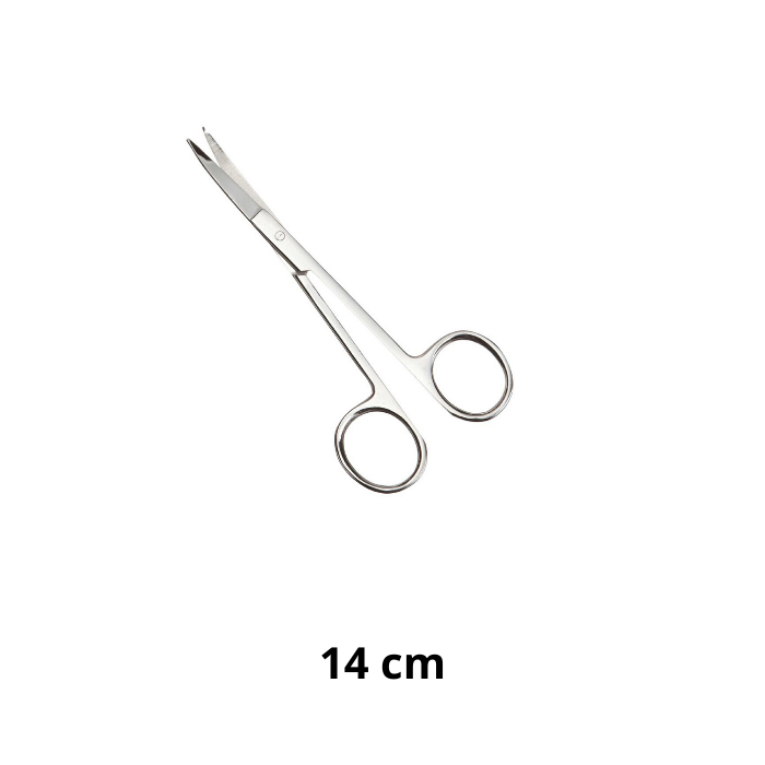 Kéo y tế thẳng nhọn 14cm