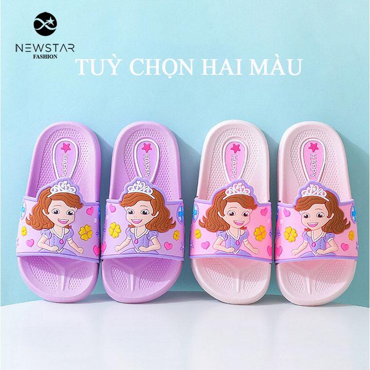 Dép quai ngang Công Chúa sophia siêu cute cho bé Chất liệu cao cấp êm ái Thiết kế xinh xắn đáng yêu
