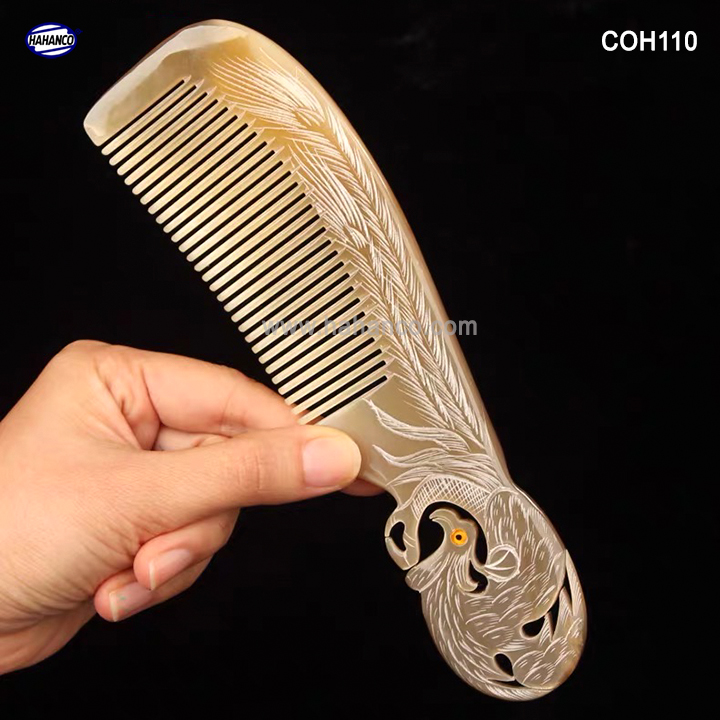 Lược sừng phượng cuốn đẹp làm quà tặng vip cao cấp - hahanco /chăm sóc tóc