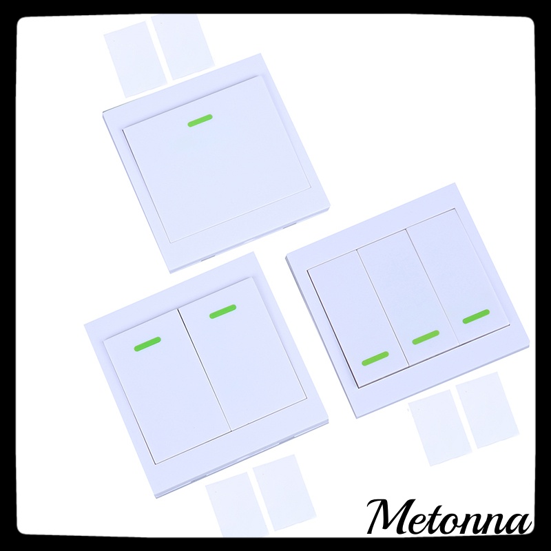 【Metonna】Shba 433 Mhz Điều Khiển Từ Xa Không Dây RF Chuyển Đổi 86 Pa Nô Dán Tường Bộ Truyền Phát Công Tắc