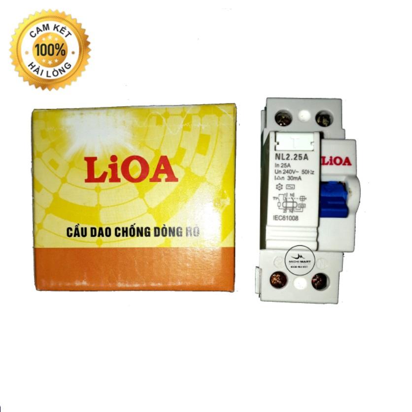 Aptomat chống giật Lioa dòng rò 30 mA (cầu dao chống dòng rò)  25A - 32A - 40A - Michi Electric