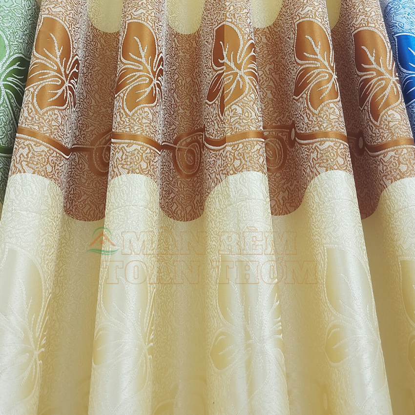 Rèm cửa chất vải gấm dùng treo cửa sổ trang trí phòng ngủ cửa chính phòng khách hoặc làm ri đô treo gác trọ chất vải đẹp