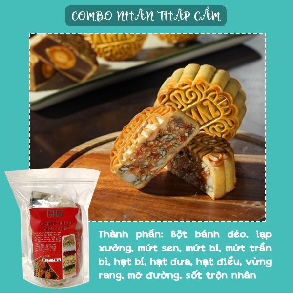 Combo nguyên liệu trộn nhân thập cẩm