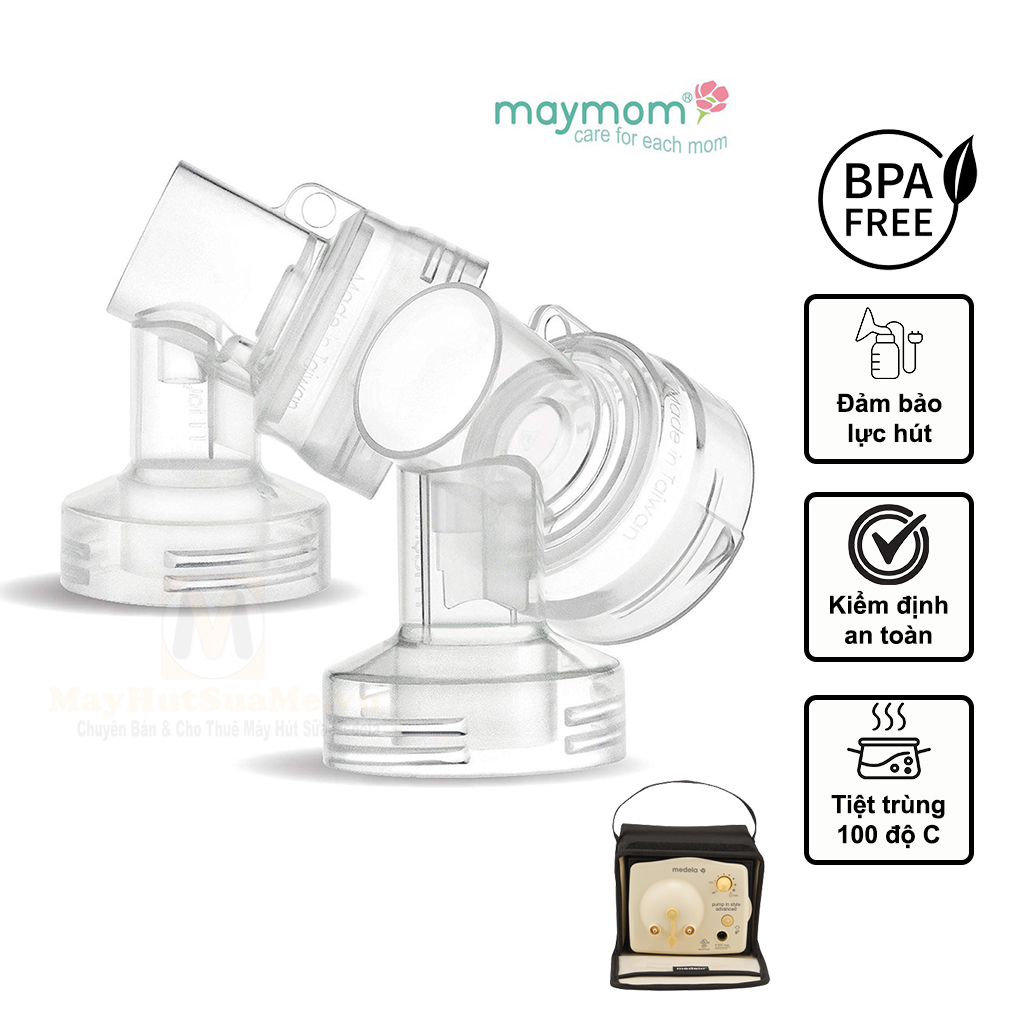 Cổ nối phễu máy hút sữa Medela Pump - Sản xuất bởi Maymom