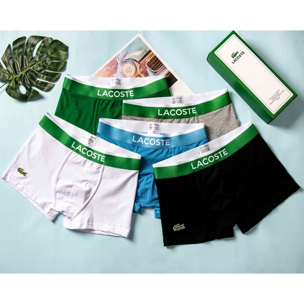Combo 5 quần sịp nam đùi, quần lót nam boxer lacose chất vải thun lạnh ql40 milano